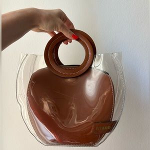 Staud PVC bag in brown leather